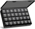 Tablettenbox Monat 28 Tage Pillendose, Medikamentenbox mit 7 Fächer für 4 Wochen für Wöchentlicher Vitamin-Organizer, Nahrungsergänzungsmittel, Fischöl