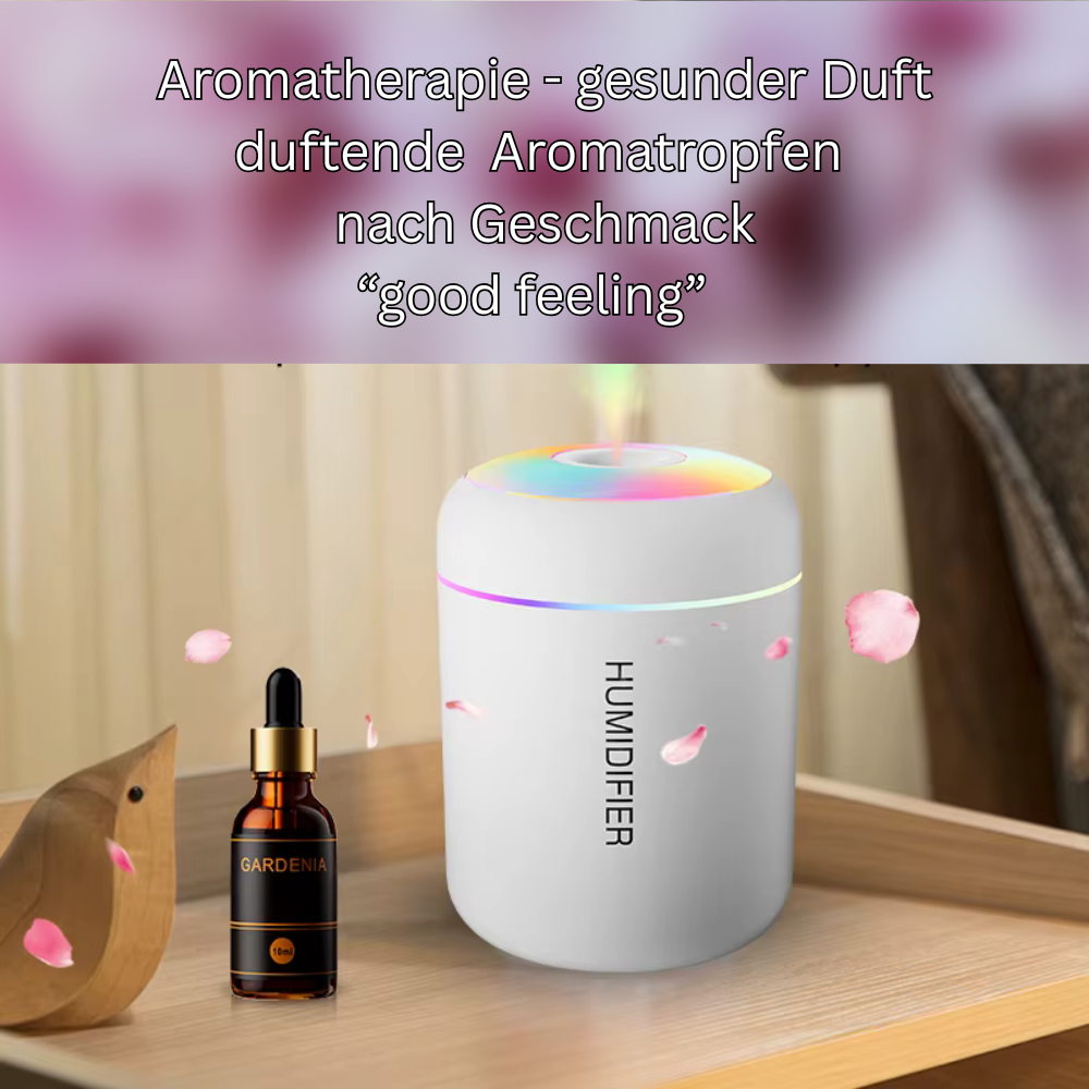 🌿 180ML Mini Luftbefeuchter & Aroma Diffuser – für Auto, Camping & zu Hause