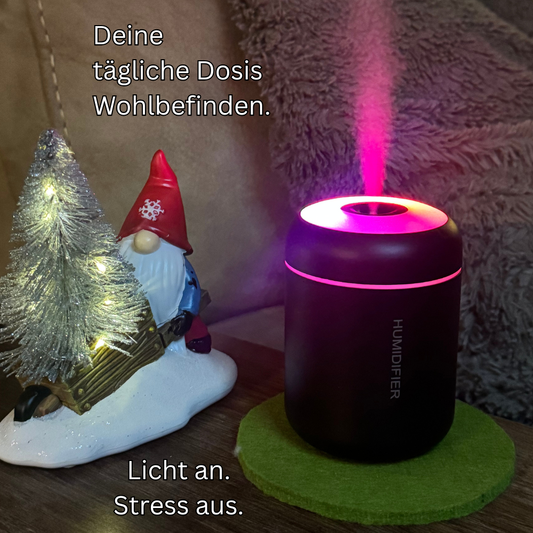 🌿 180ML Mini Luftbefeuchter & Aroma Diffuser – für Auto, Camping & zu Hause
