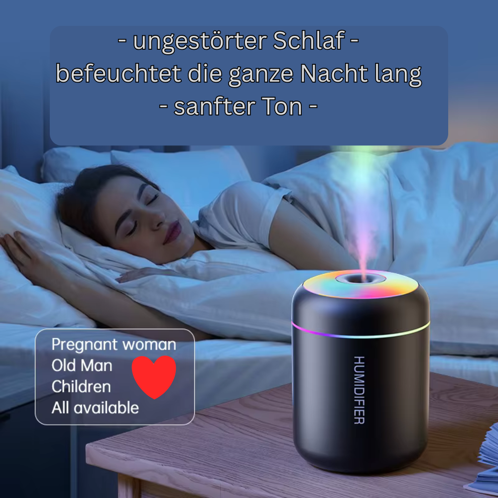🌿 180ML Mini Luftbefeuchter & Aroma Diffuser – für Auto, Camping & zu Hause