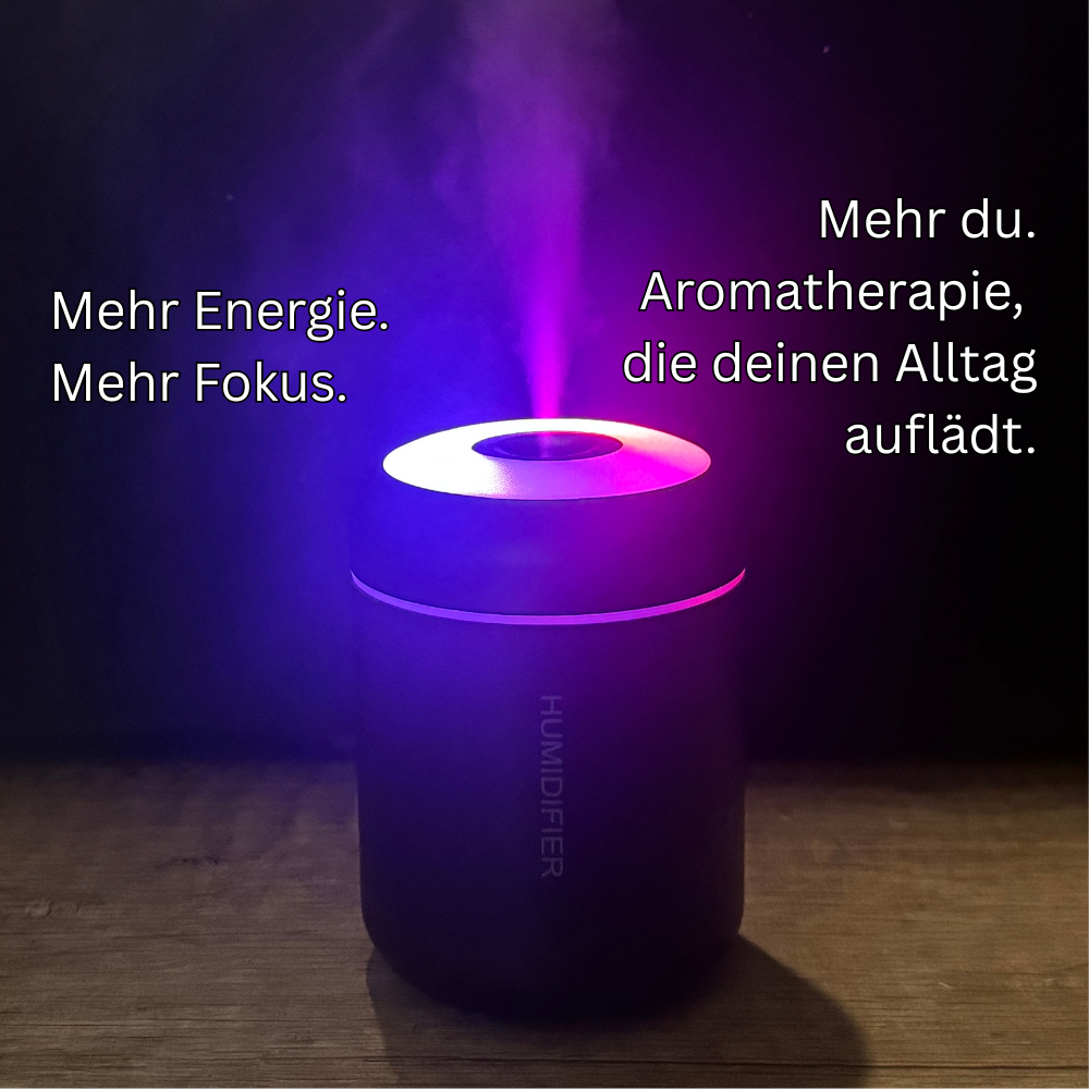 🌿 180ML Mini Luftbefeuchter & Aroma Diffuser – für Auto, Camping & zu Hause