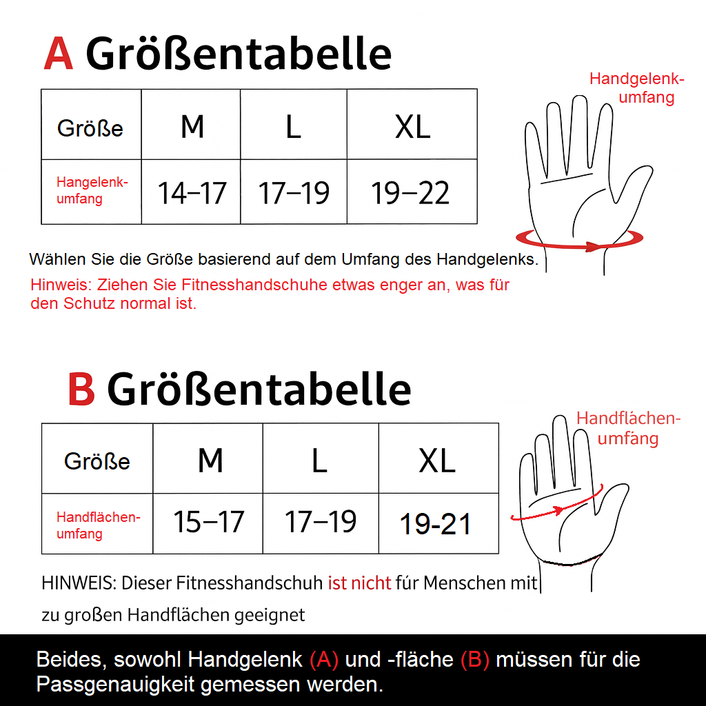 Trainingshandschuhe für Damen & Herren – Fitness, Bodybuilding, Gewichtheben & Outdoor-Sport