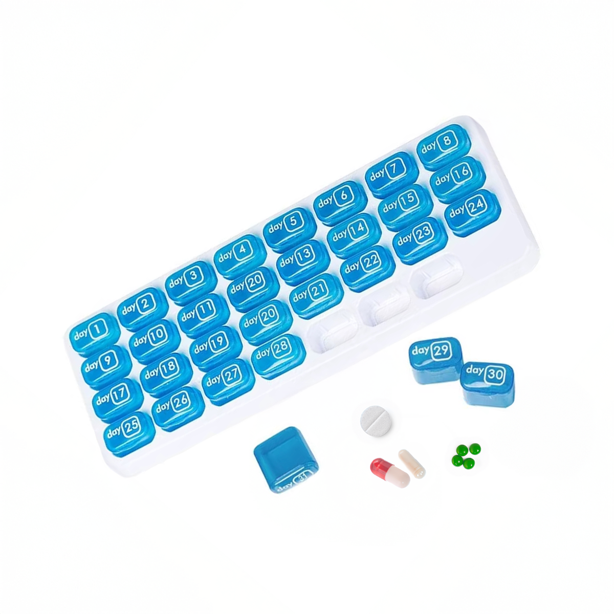 31‑Tage Pillen‑Organizer – Dein täglicher Begleiter für Ordnung, Gesundheit & innere Ruhe