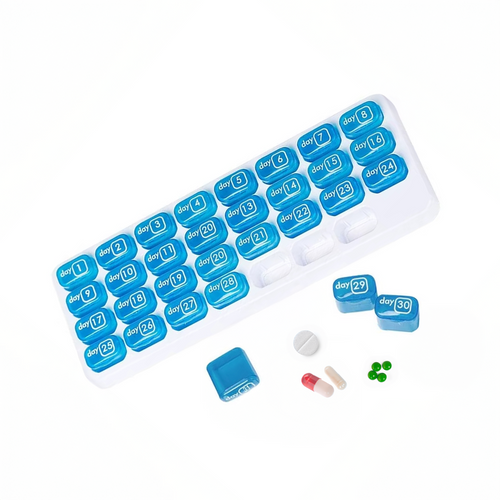 31‑Tage Pillen‑Organizer – Dein täglicher Begleiter für Ordnung, Gesundheit & innere Ruhe