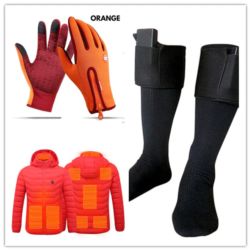 „Beheizte Winterhandschuhe wasserdicht mit Touchscreen – Motorrad & Outdoor Sporthandschuhe aus Fleece“