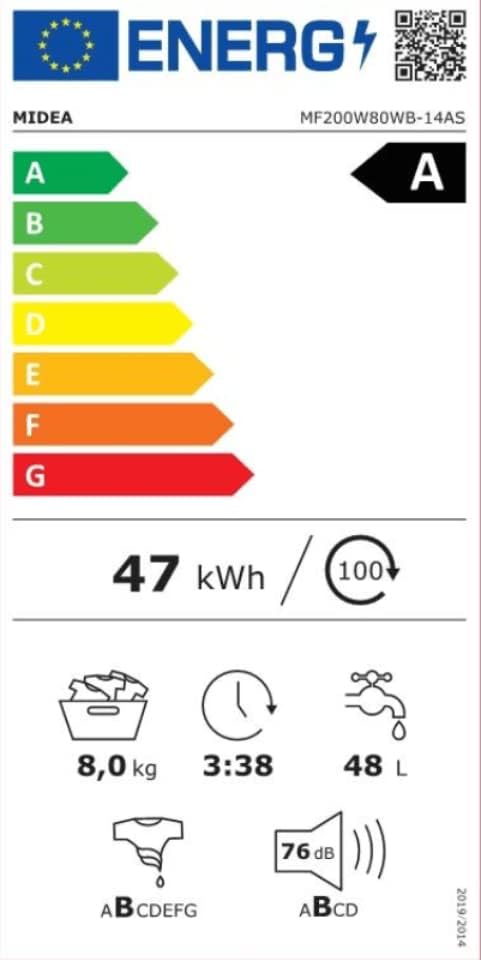 Die Midea 8‑kg‑Waschmaschine bringt Ruhe und Effizienz in deinen Alltag: kraftvoll, leise und smart gesteuert. Dank Slim‑Line‑Design, Turbo Wash und Steam Care wird jede Wäsche gründlich, schonend und schneller sauber.    ab: