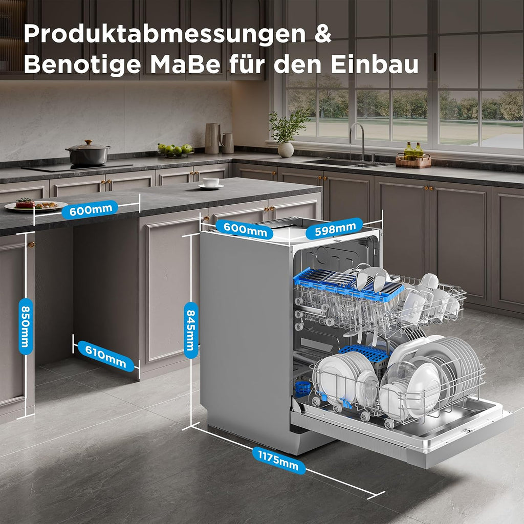 Der Midea SF 3.60N PRO bringt Ruhe und Komfort in deinen Alltag: leise, flexibel und smart gesteuert. Mit kraftvollen Programmen, AquaStop‑Sicherheit und Home‑Connect wird Geschirrspülen zum mühelosen Wohlfühlmoment.     ab: