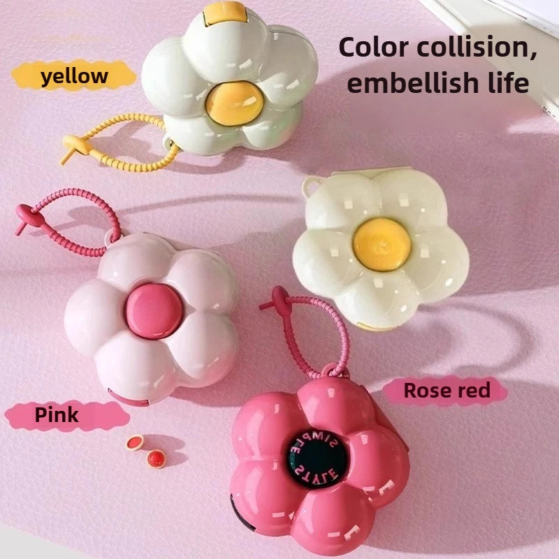 Portable, versiegelte, multifunktionale Pillenbox, Mini-Blumen-Edition