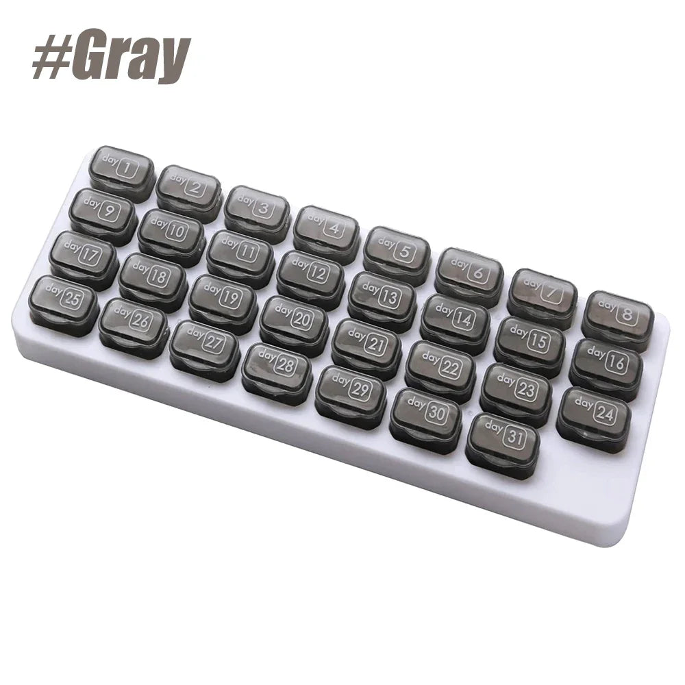 31‑Tage Pillen‑Organizer – Dein täglicher Begleiter für Ordnung, Gesundheit & innere Ruhe