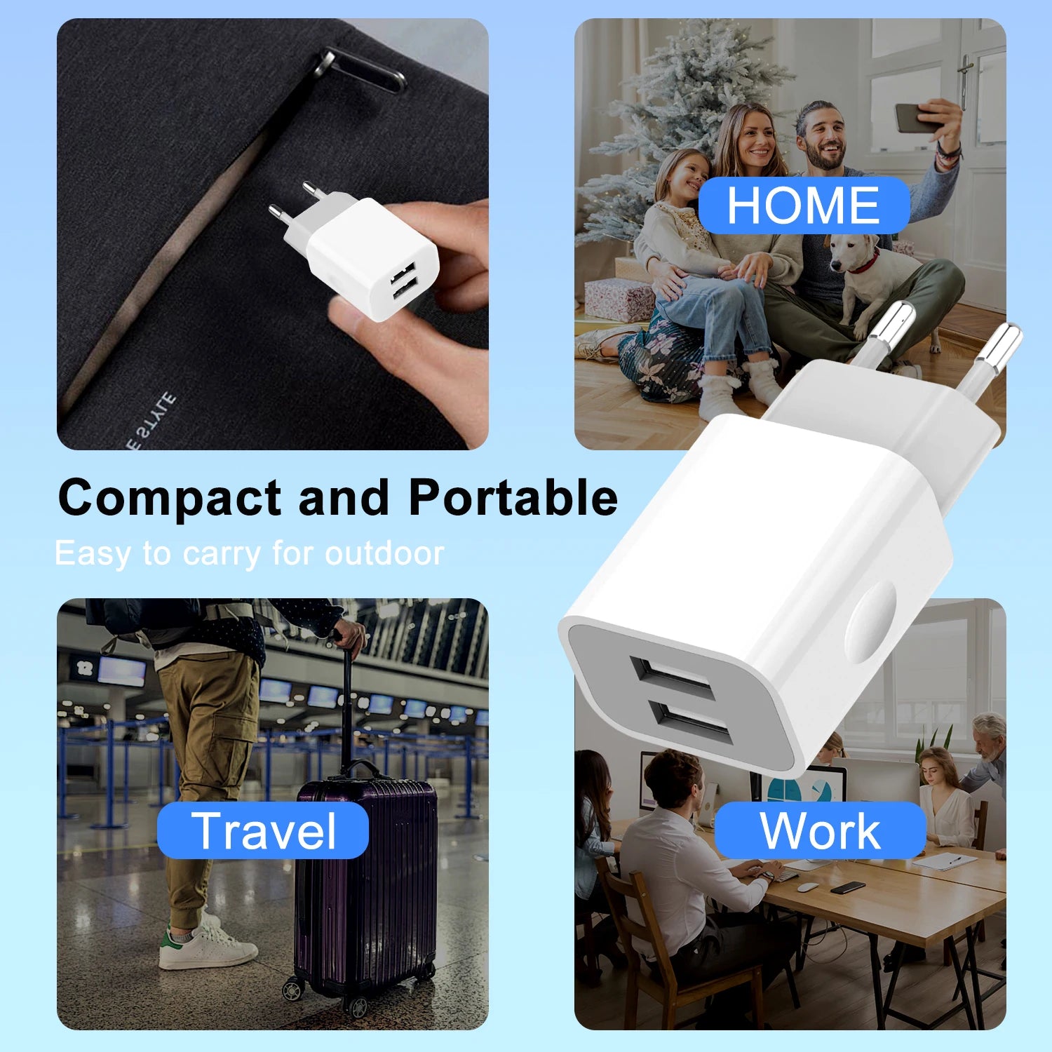 5V 2A USB Charger 2 Ports - ⚡ Dein Lade-Allrounder für unterwegs und zuhause