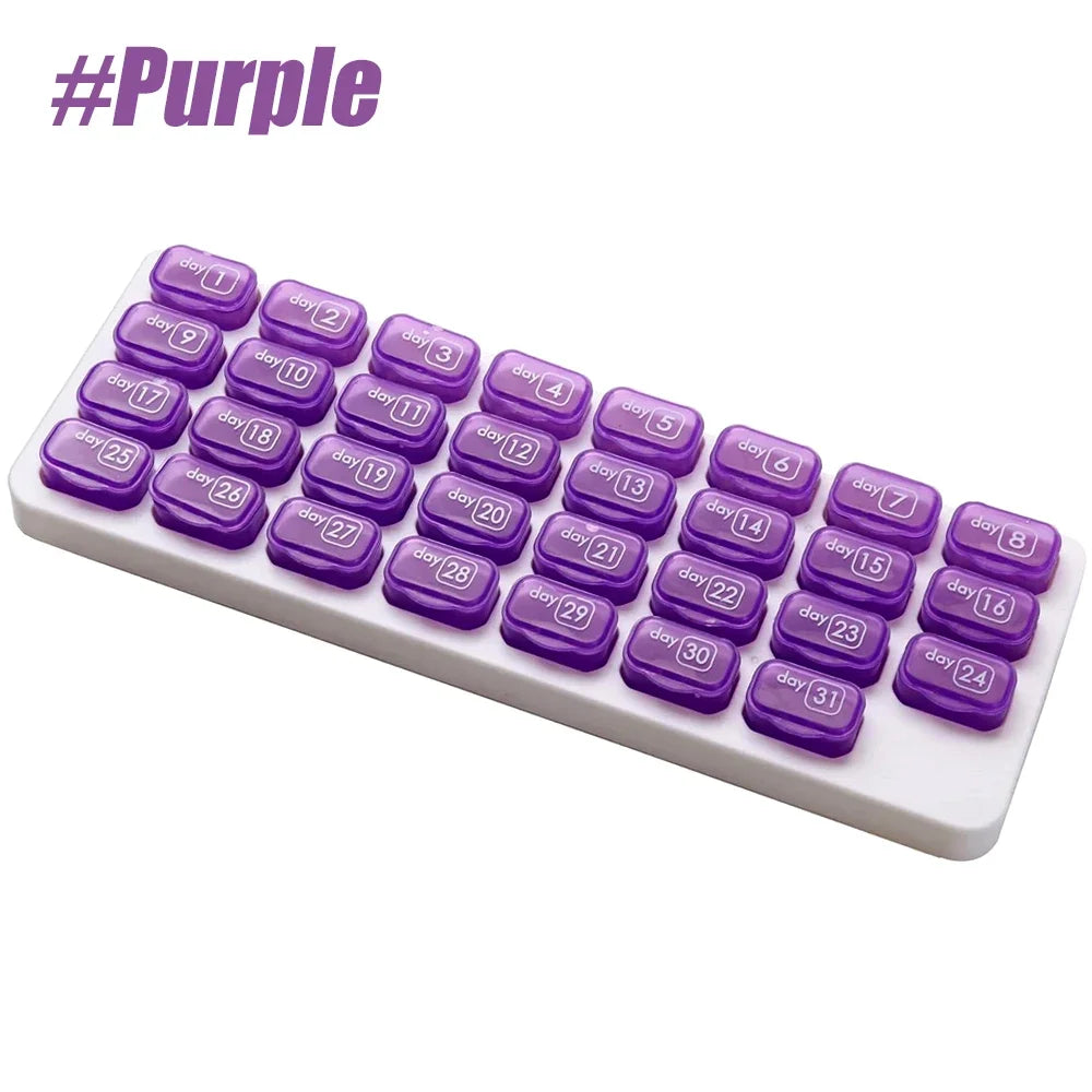 31‑Tage Pillen‑Organizer – Dein täglicher Begleiter für Ordnung, Gesundheit & innere Ruhe