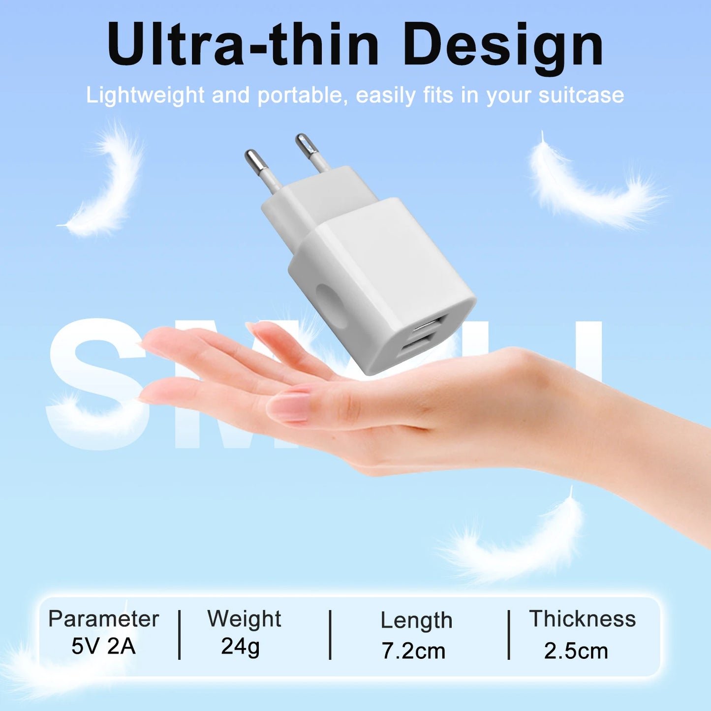 5V 2A USB Charger 2 Ports - ⚡ Dein Lade-Allrounder für unterwegs und zuhause