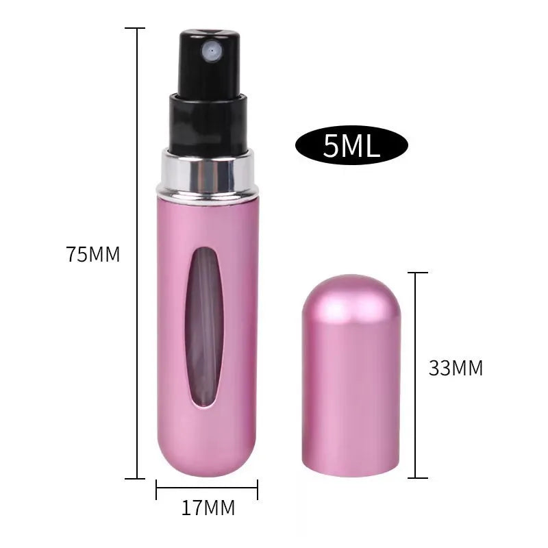 Mini-Parfümflakon zum Nachfüllen – 5 ml Sprühflasche, tragbar & stilvoll