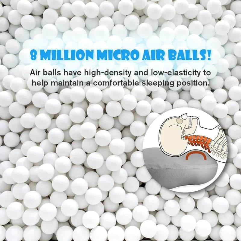 Allround-Schlafkissen – Orthopädisches Memory Foam Nackenkissen mit 3D-Micro-Airball-Technologie für tiefen, erholsamen Schlaf & Schmerzfreiheit